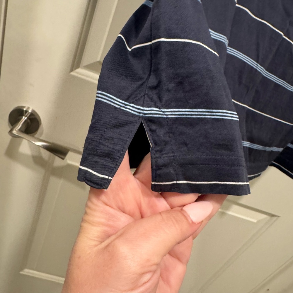 Hugo Boss regular-fit, striped navy blue polo shirt from the Paddy collection - Picture 6 of 8